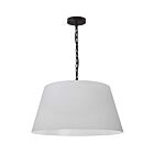 Dainolite BRY-M-BK-790 Brynn 1-Light Black Chain Pendant