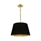 Dainolite BRY-S-AGB-698 Brynn 1-Light 100W Aged Brass Chain Pendant