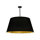 Dainolite BRY-XL-BK-698 Brynn 1-Light 100W Black Chain Pendant