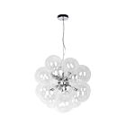 Dainolite CMT-206P-CLR-PC Comet 6-Lights 240W Polished Chrome Cord Pendant