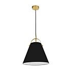 Dainolite EMP-111P-797-AGB Emperor 1-Light 60W Aged Brass Cord Pendant