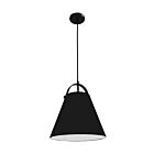 Dainolite EMP-111P-797-MB Emperor 1-Light 60W Matte Black Cord Pendant