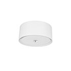 Dainolite HEL-163FH-PC-WH Helena 3-Lights 120W Polished Chrome Incandescent Flush Mount