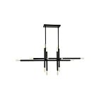 Dainolite KAN-4016HP-MB Kanata 16-Lights 960W Matte Black Rod Pendant