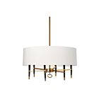 Dainolite LAN-246C-VB-WH Langford 6-Lights 360W Vintage Bronze 1-Tier Chandelier