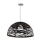 Dainolite COR-201P-BK Coral 1-Light 150W Matte Black LED Cord Pendant