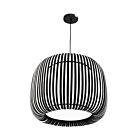 Dainolite MIA-181P-797 Mia 1-Light 60W Matte Black Cord Pendant