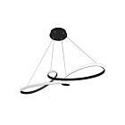 Dainolite NOL-4350LEDHP-MB Nola 1-Light 50W Matte Black Cord Pendant