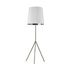 Dainolite OD3-F-691-SC 1-Light 150W Satin Chrome Incandescent Floor Lamp