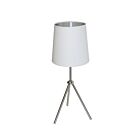 Dainolite OD3T-S-691-SC 1-Light 100W Satin Chrome Incandescent Table Lamp