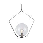 Dainolite ORN-241P-PC Orion 1-Light 60W Polished Chrome Cord Pendant