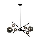 Dainolite PAM-276HP-MB Pamela 6-Lights 150W Matte Black Rod Pendant