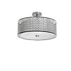 Dainolite 1015-16FH-SC 3-Lights 180W Satin Chrome LED Semi Flush Mount