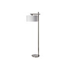 Dainolite 131F-SC 1-Light 60W Satin Chrome LED Floor Lamp