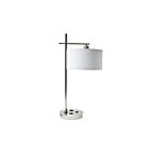 Dainolite 131T-SC 1-Light 60W Satin Chrome Incandescent Table Lamp