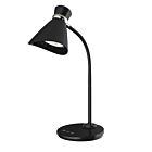 Dainolite 132LEDT-BK 1-Light 6W Black LED Desk Lamp