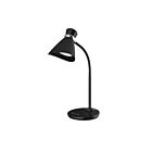 Dainolite 132LEDT-BK 1-Light 6W Black LED Desk Lamp