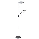 Dainolite 170LEDF-BK 3-Lights 33W Black Mother and Son LED Floor Lamp