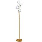 Dainolite 306F-AGB 5-Lights 200W Aged Brass Incandescent Floor Lamp