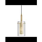 Dainolite 30961-CM-AGB Percy 1-Light 100W Aged Brass Incandescent Pendant