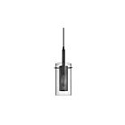 Dainolite 30961-CM-MB Percy 1-Light 100W Matte Black Incandescent Pendant