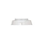 Dainolite 3145-LEDFH18-CL-MW Crawford 1-Light 35W Matte White LED Flush Mount