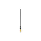 Dainolite 409-102P-SC Vintage 1-Light 60W Satin Chrome LED Single Pendant