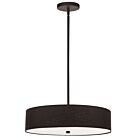 Dainolite 571-204P-MB-BK Everly 4-Lights 24W Black Incandescent Pendant