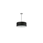 Dainolite 571-204P-PC-BK Everly 4-Lights 240W Polished Chrome Drum Pendant