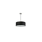 Dainolite 571-204P-SC-BK Everly 4-Lights 240W Satin Chrome Drum Pendant