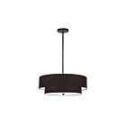 Dainolite 571-224P-MB-BK Everly 4-Lights 240W Matte Black Incandescent  Pendant