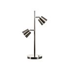Dainolite 624LEDT-SC Modern 2-Lights 10W Satin Chrome LED Table Lamp