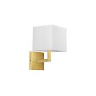 Dainolite 77-1W-AGB-WH Lucas 1-Light 60W Aged Brass LED Wall Sconce