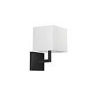 Dainolite 77-1W-MB-WH Lucas 1-Light 60W Matte Black LED Wall Sconce