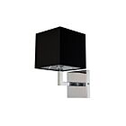 Dainolite 77-1W-PC-BK 1-Light 60W Polished Chrome Incandescent Wall Sconce