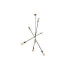 Dainolite 816P-AGB 6-Lights 360W Aged Brass Cord Pendant