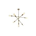 Dainolite 817P-AGB 7-Lights 420W Aged Brass Cord Pendant