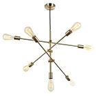 Dainolite 817P-AGB 7-Lights 420W Aged Brass Cord Pendant