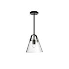 Dainolite 871-91P-MB Polly 1-Light 60W Matte Black LED Pendant