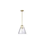 Dainolite 871P-AGB 1-Light 60W Aged Brass Rod Pendant