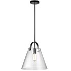 Dainolite 871P-BK 1-Light 60W Matte Black Rod Pendant