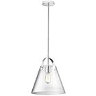 Dainolite 871P-PC 1-Light 60W Polished Chrome Rod Pendant