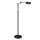 Dainolite 9257LEDF-BK 1-Light 5W Black LED Swing Arm Floor