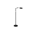Dainolite 9257LEDF-BK 1-Light 5W Black LED Swing Arm Floor