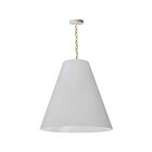 Dainolite Anaya ANA-L-AGB-790 1-Light White 100W LED Anaya Large Pendant