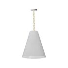 Dainolite Anaya ANA-M-AGB-790 1-Light White 100W LED Anaya Medium Pendant