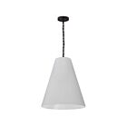 Dainolite Anaya ANA-M-MB-790 1-Light White 100W LED Anaya Medium Pendant