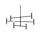 Dainolite AVA-3012C-MB 12-Lights Matte Black Incandescent Chandelier