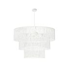 Dainolite CDL-404C-MW-WH Cadelaria 4-Lights 400W White LED Chandelier
