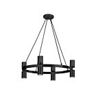 Dainolite CRL-248C-MB Cerelia 8-Lights 400W Matte Black LED Chandelier